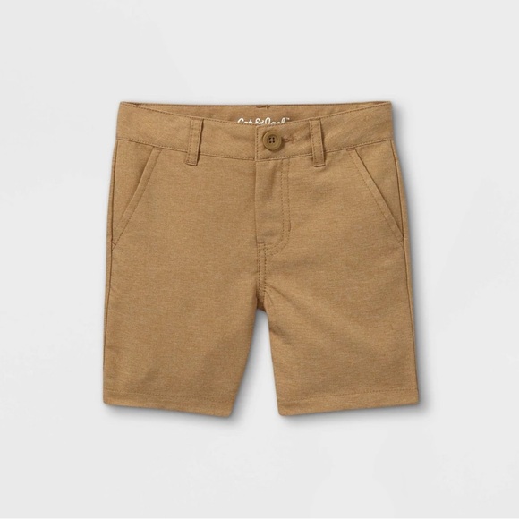 Cat & Jack Toddler Boy 4T Tan lightweight Adjustable Waist Shorts - Picture 1 of 4